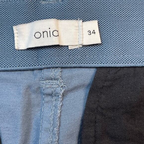 Men's Onia Cotton-blend Twill Chino Shorts in Slate Blue Size 34 - Picture 5 of 6